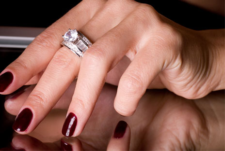 anel de noivado para a noiva